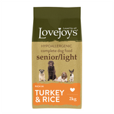 Lovejoys Turkey Hypoallergenic Senior Dry Dog Food